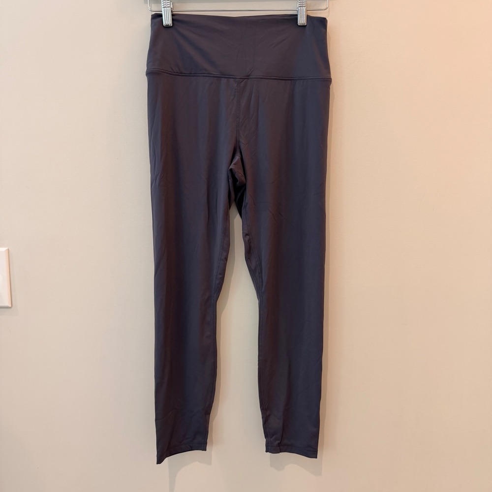 Quince Ultra Form High Rise Legging Pilates Yoga Gym Travel Blue Fog Large EUC - Picture 2 of 16